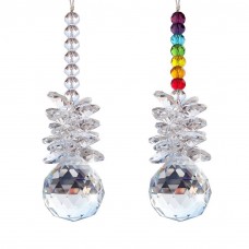 Rainbow Crystal Chandelier Prism Ball Chakra Suncatcher Feng Shui Pendant Decor   372252555747